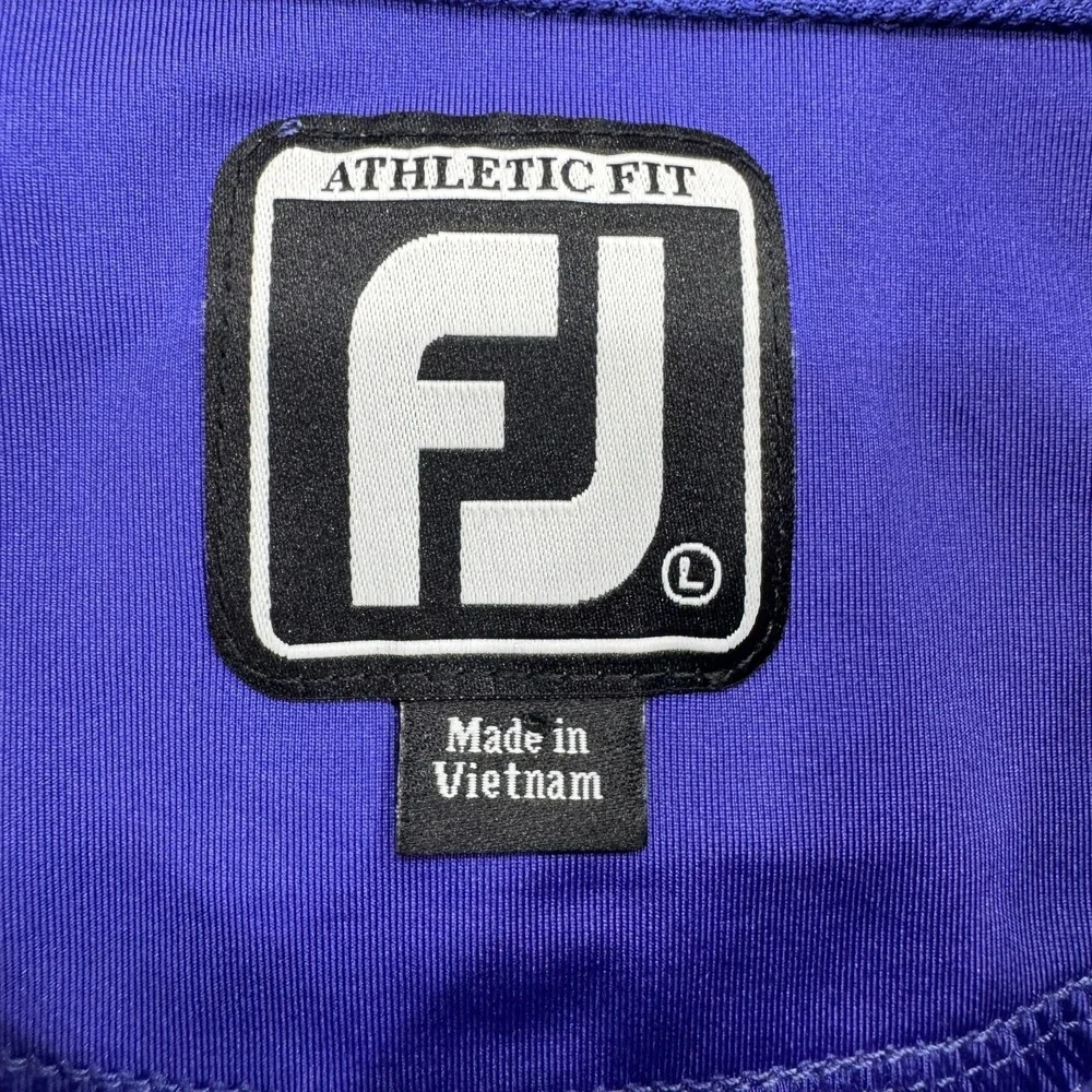 Footjoy Polo‎ Golf Shirt L Large Purple Mens Short Sleeve FJ